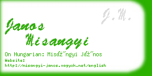 janos misangyi business card